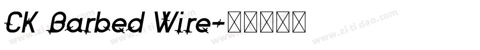 CK Barbed Wire字体转换
